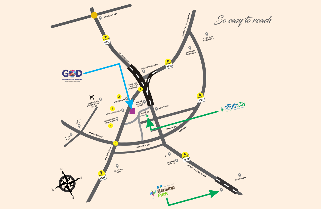 GATEWAY OF DREAMS - Locaion map