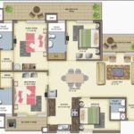 4 bhk room floor plan La prisma zirakpur