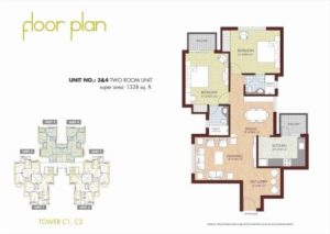 Tulip Grand Sonepat - 2BHK-Area-1328Sq.Feet