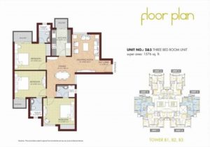 Tulip Grand Sonepat - 3BHK-Area-1576Sq.Feet